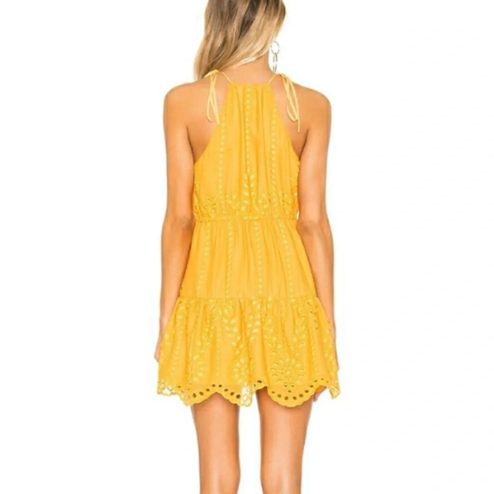 Lovers + Friends Evie Eyelet Lace Mini Dress Sz S - Picture 13 of 14